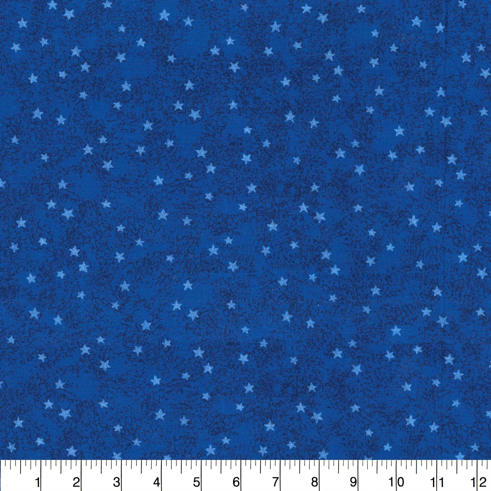 Fabric Traditions Navy Stars Cotton Fabric